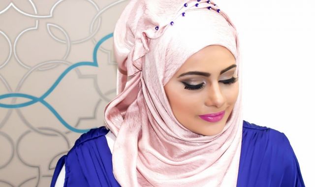 لفات حجاب للمناسبات بالصور - افكار حجاب للسهرات 5352 3