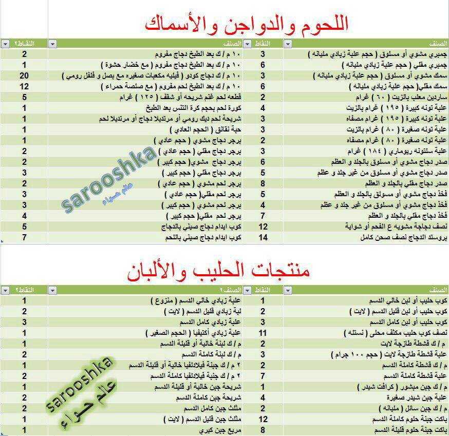 رجيم النقاط تجربتي - مميزات وعيوب رجيم النقاط 1517 2