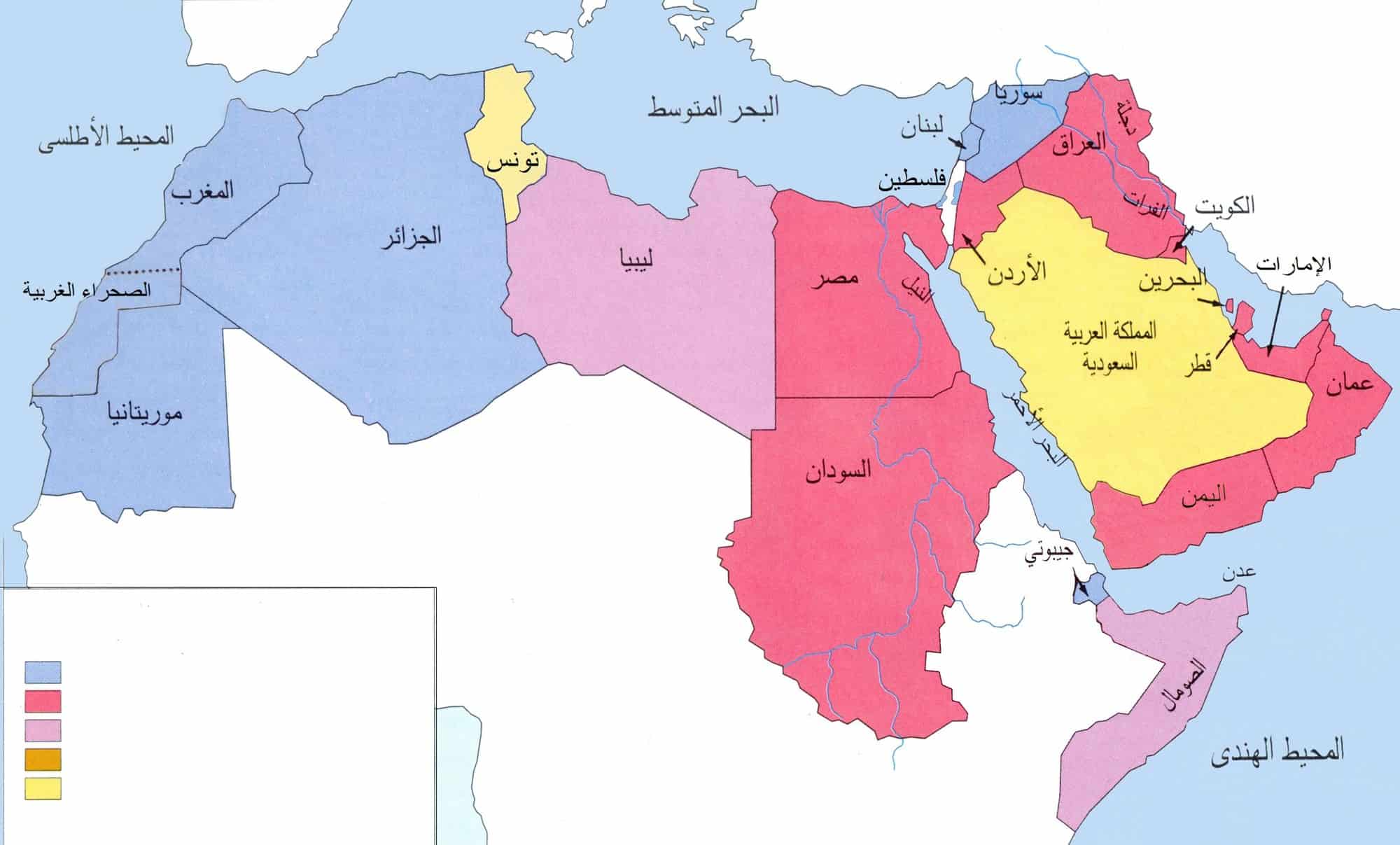 صور خرائط تبين الوطن العربي ،خريطة الوطن العربي 5388 12