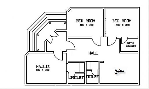 رسم هندسى لمنزل 150 متر - تصميمات وخرائط هندسية لمنزل 713 7