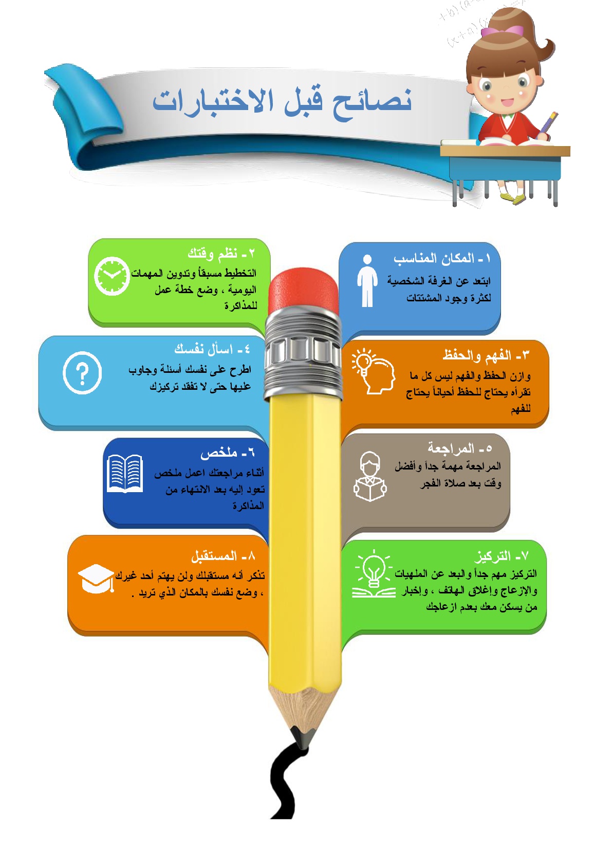 نصائح قبل الاختبارات - كيف تستعد للامتحان 1707 1