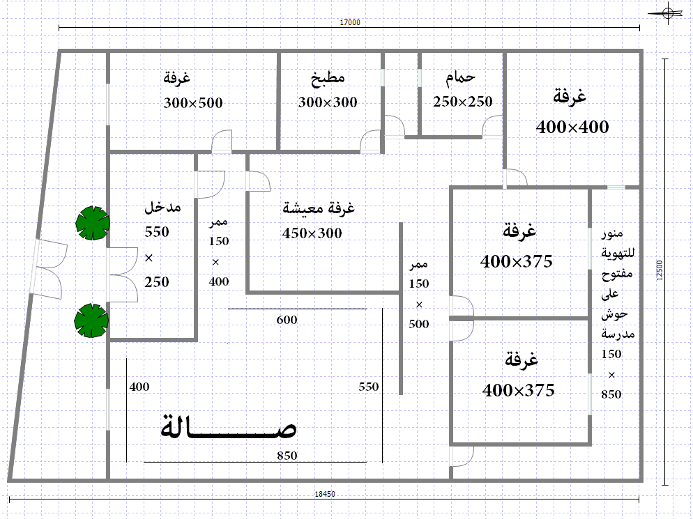 رسم هندسى لمنزل 150 متر - تصميمات وخرائط هندسية لمنزل 713 1