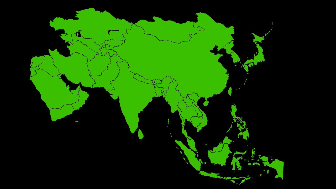 خريطة دول اسيا - معلومات عن قارة اسيا 1097