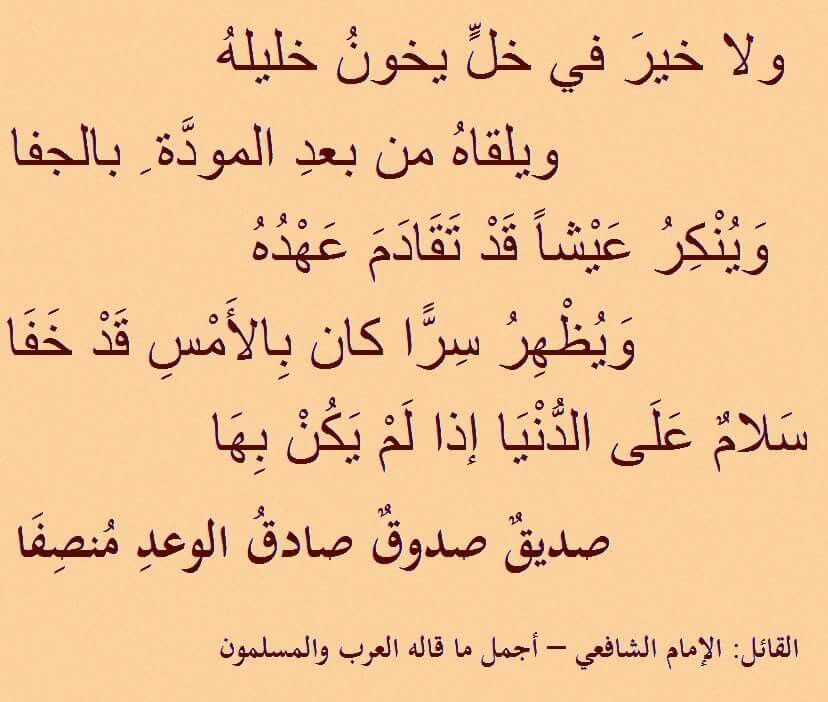 ماتوقعت فيك تلك الصفات بل فأنت من اخذها منك الجميع - شعر عن الصداقة والصديق 5115 9